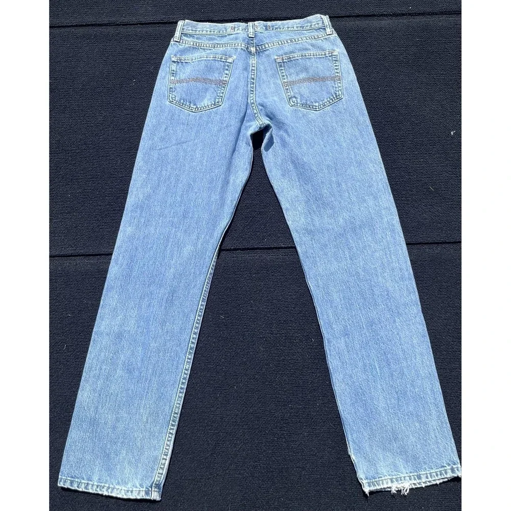 Bailey's PT. Jeans Mens 30x32 Blue Light Wash Regular Fit Straight Cotton Denim
